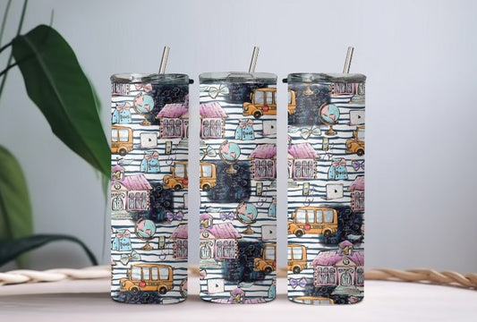 Schooltime Scribbles 20oz Tumbler